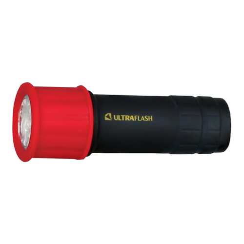 Туристический фонарь Ultraflash LED15001-A черный/красный, 1 режим в Спортмастер