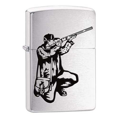 Зажигалка Zippo 200 Vector Rifle and Hunt Brushed Chrome в Спортмастер