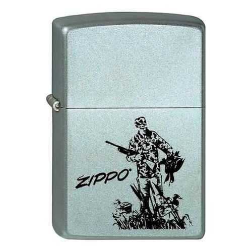 Зажигалка Zippo 205 Hunting Satin Chrome в Спортмастер