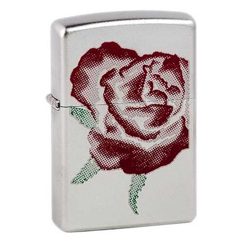 Зажигалка Zippo №205 Large Rose Satin Chrome в Спортмастер