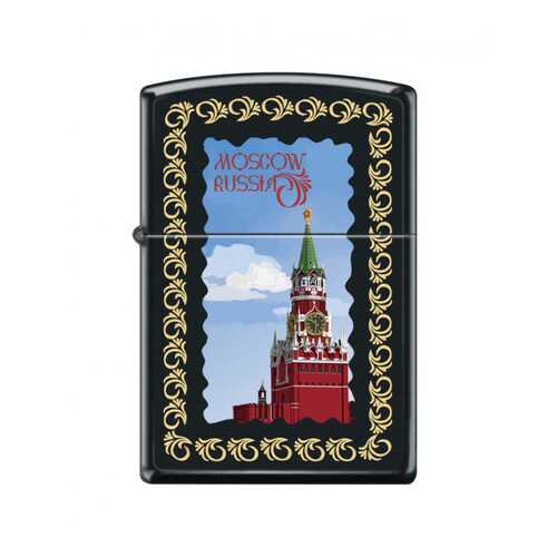 Зажигалка Zippo 218 Moscow Kremlin Framed Black Matte в Спортмастер
