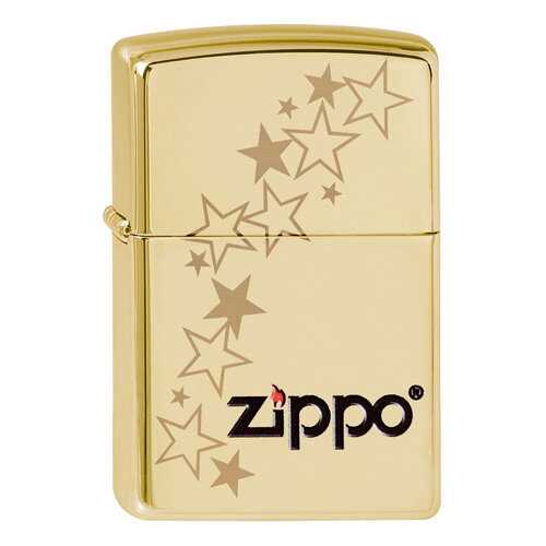 Зажигалка Zippo Classic 254B Zippo Stars High Polish Brass в Спортмастер