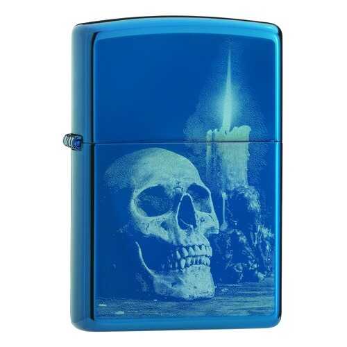 Зажигалка Zippo Classic Skull 29704 High Polish Blue в Спортмастер