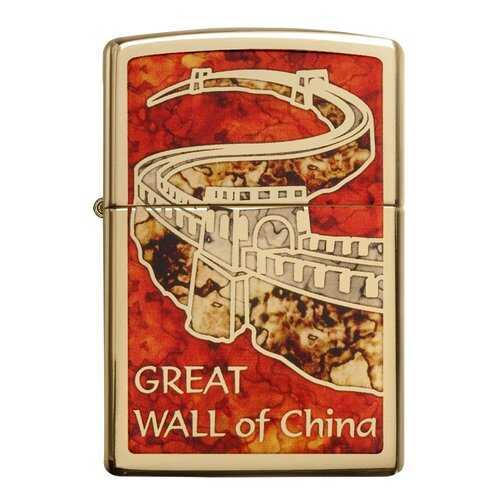 Зажигалка Zippo Great Wall of China High Polish Brass в Спортмастер