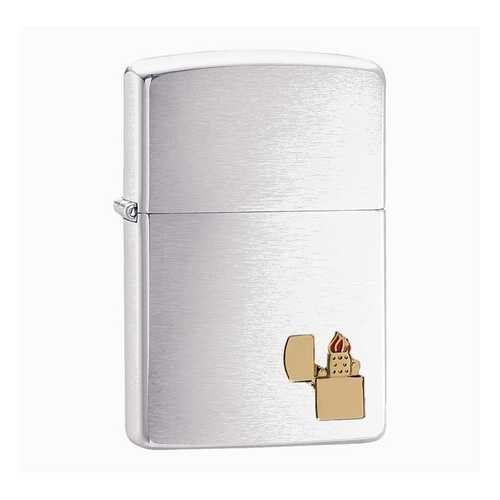Зажигалка Zippo Lighter Emblem 29102 Brushed Chrome в Спортмастер