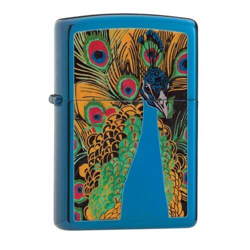 Зажигалка Zippo Peacock Lighter 28035 High Polish Blue в Спортмастер