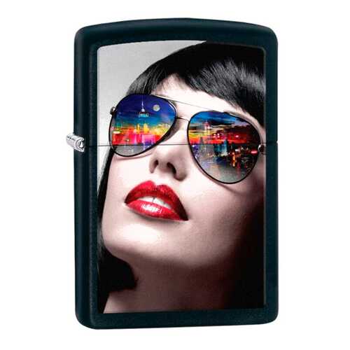 Зажигалка Zippo Reflective Sunglasses Black Matte в Спортмастер