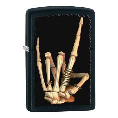Зажигалка Zippo Skeleton Hand Black Matte в Спортмастер
