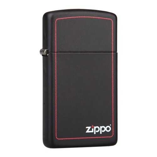 Зажигалка Zippo Slim Border Black Matte в Спортмастер