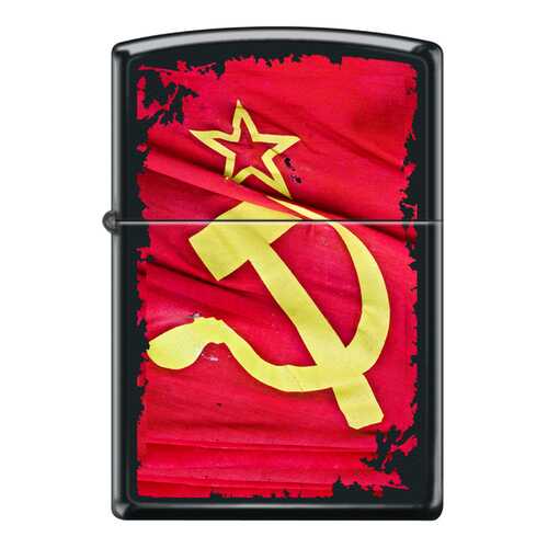 Зажигалка Zippo Soviet Flag Sickle Black Matte в Спортмастер