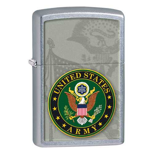 Зажигалка Zippo U.S. Army Street Chrome в Спортмастер