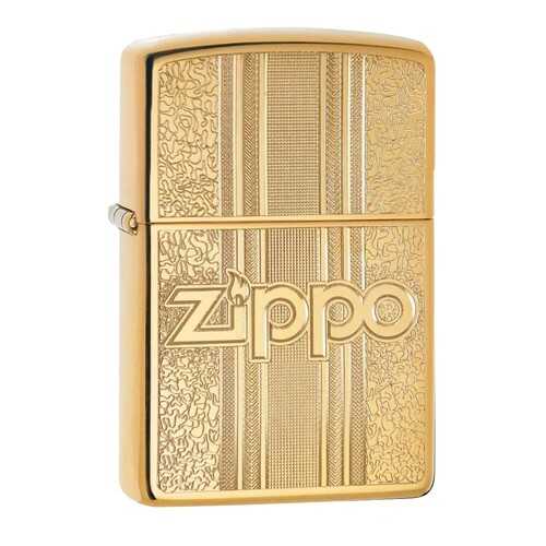Зажигалка Zippo Zippo and Pattern Design High Polish Brass в Спортмастер