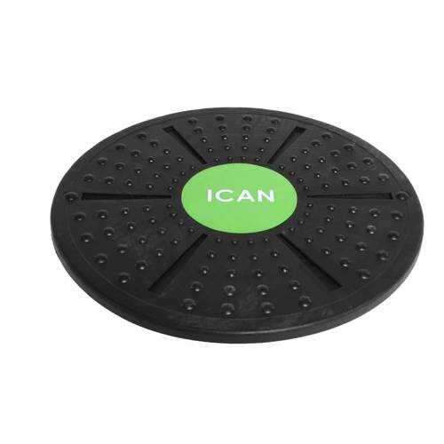 Диск балансировочный ICAN IFA-601, черный/зеленый в Спортмастер