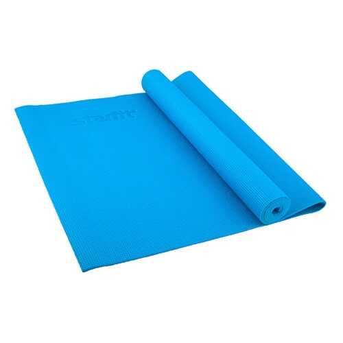 Коврик для йоги FM-101, PVC, 173x61x1,0 см, синий в Спортмастер