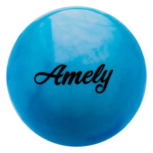 Мяч гимнастический Amely AGB-101, белый/синий, 19 см в Спортмастер