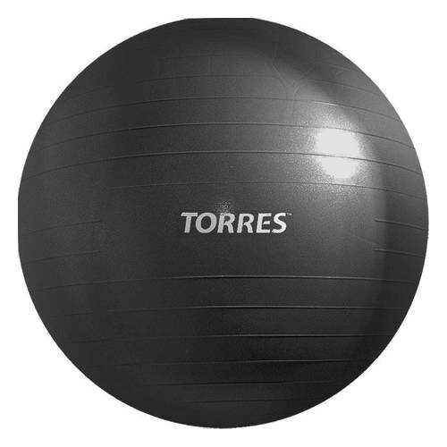 Мяч гимнастический Torres 85 см, -, темно-серый, для разного уровня, поливинилхлорид в Спортмастер
