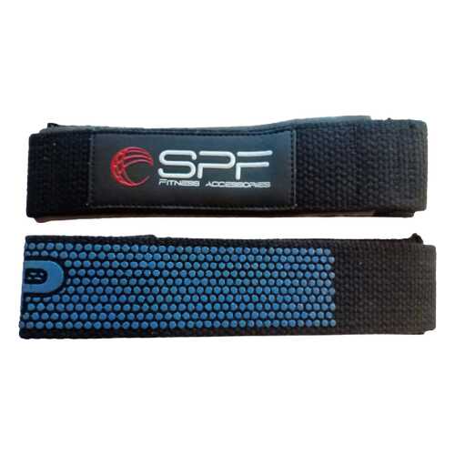 Лямки для тяги HSF-519B SPF Fitness черно-синие 2 шт в Спортмастер