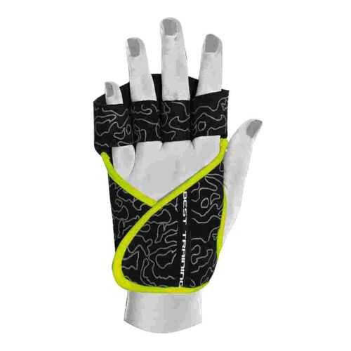 Перчатки для фитнеса Chiba Lady Motivation Glove, черные/серые/зеленые, S в Спортмастер