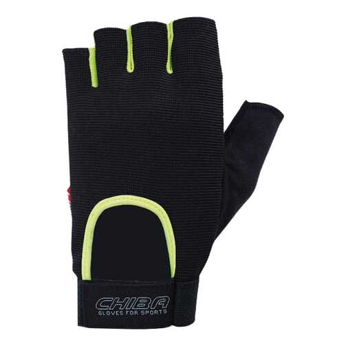 Перчатки для тяжелой атлетики и фитнеса Chiba Allround Line Fit, черные, XL в Спортмастер