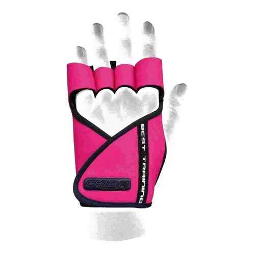 Перчатки для тяжелой атлетики и фитнеса Chiba Lady Motivation Glove, розовые/черные, S в Спортмастер