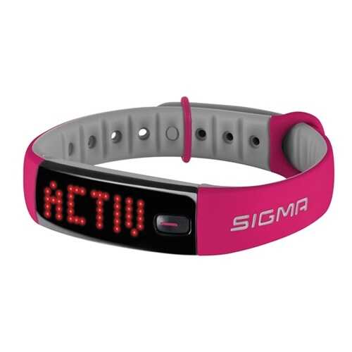 Шагомер Sigma Activo 22912 серо-розовый в Спортмастер