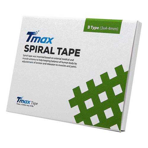Кросс-тейп Tmax Spiral Tape Type B (20 листов) 423723 в Спортмастер
