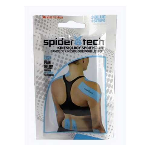 Тейп преднарезанный Everlast Spidertech 3 шт голубой в Спортмастер