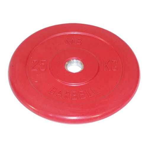 Barbell d 31 мм цветной 25,0 кг (красный) в Спортмастер