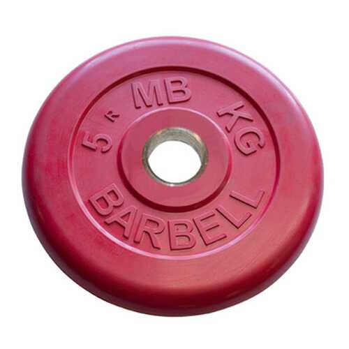 Barbell d 31 мм цветной 5,0 кг (красный) в Спортмастер