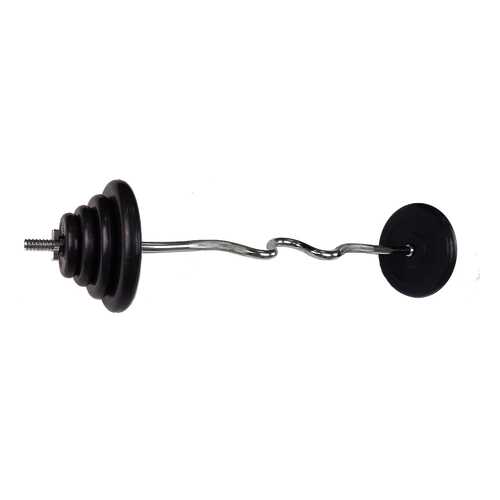 Штанга MB Barbell, гриф w-образный 127 см, 45 кг, 25 мм в Спортмастер