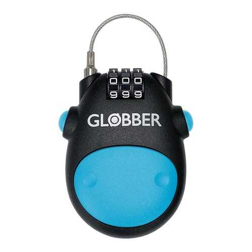 Замок-трос Globber Lock, голубой в Спортмастер