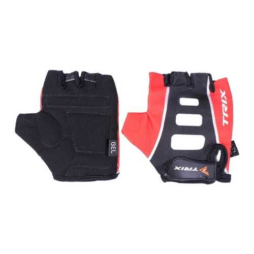 Перчатки велосипедные Trix LCL-K-65110, красные/черные/белые, 8,5 в Спортмастер