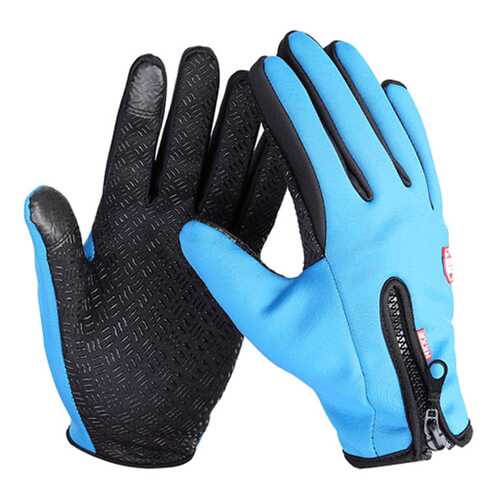 Велосипедные перчатки MoscowCycling MC-GLOVE-05, голубые, 7,5 в Спортмастер