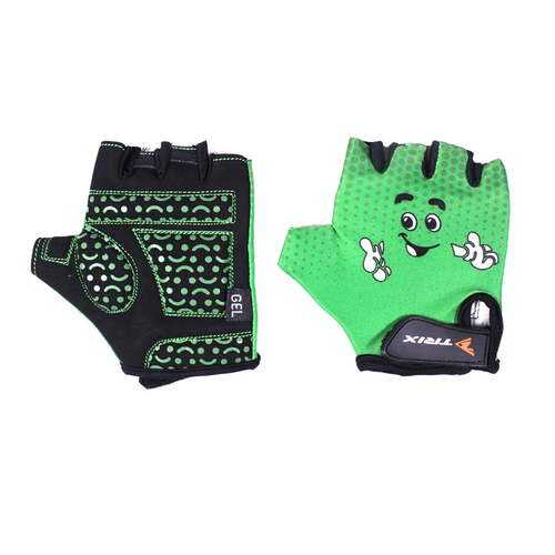 Велосипедные перчатки Trix LCL-K-65112, green, 5 в Спортмастер