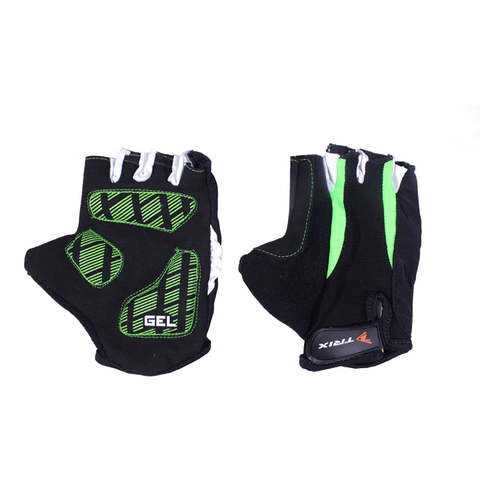 Велосипедные перчатки Trix SP-1002, green, 8,5 в Спортмастер