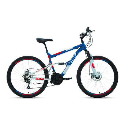 Велосипед Altair MTB FS 26 2020 18 синий/красный в Спортмастер