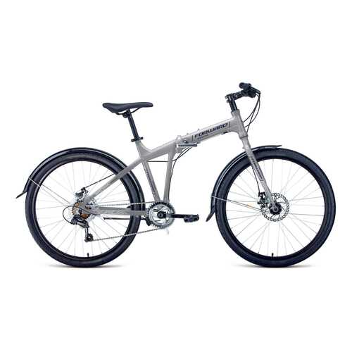 Велосипед Forward Tracer 26 2.0 Disc 2020 18 gray/midnight blue в Спортмастер
