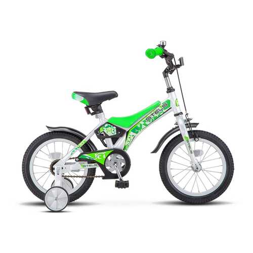 Велосипед Stels 14 Jet Z010 2020 11 белый/салатовый в Спортмастер
