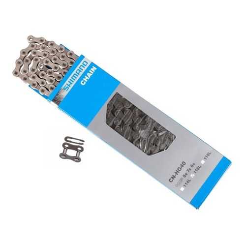 Цепь Shimano 116 звеньев CN-HG40 амп пин ECNHG40116I в Спортмастер