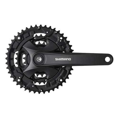 Шатун Shimano MT101 175мм 40/30/22 для 3*9 ск без защиты черный EFCMT101E002XLB в Спортмастер