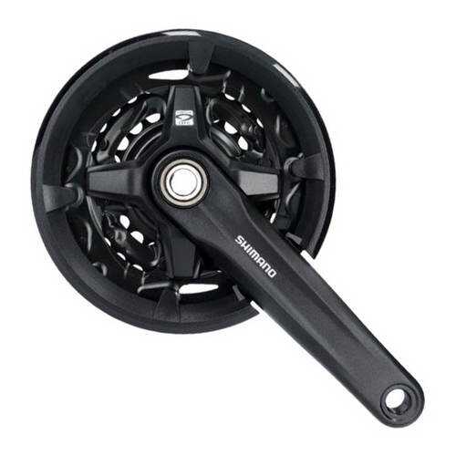 Шатун Shimano MT210 175мм 46/30 для 2*9 ск с защитой черный EFCMT210EX60CL в Спортмастер