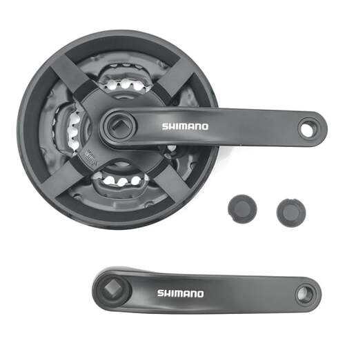 Шатун Shimano Tourney TY301 150мм 42/34/24 с защитой черный б/уп AFCTY301K244CL в Спортмастер