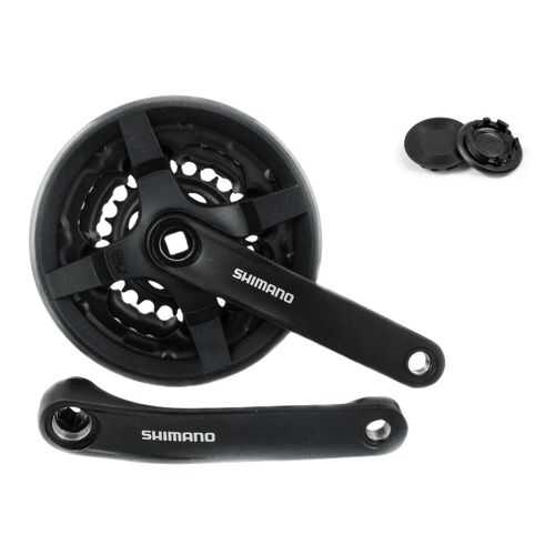 SHIMANO Система Shimano TY301, 175мм, Кв, 42/34/24, с защитой, б/уп чёрный в Спортмастер