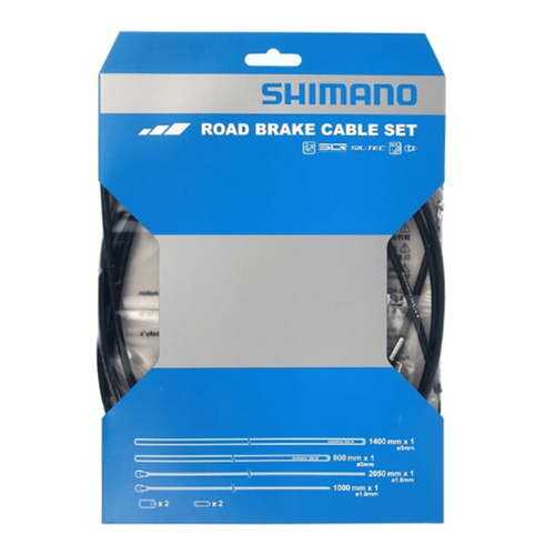 Трос тормоза с оболочкой Shimano Road опл.800мм/1400мм,трос1000мм/2050ммс конц Y80098011 в Спортмастер