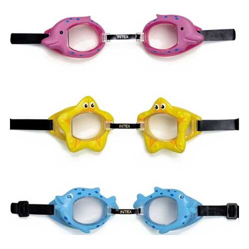 Очки для плавания INTEX Fun Goggles голубые в Спортмастер