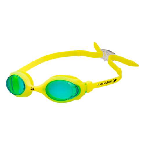 Очки для плавания LongSail Kids Marine L041020, зеленый/желтый в Спортмастер