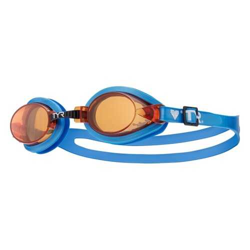 Очки для плавания TYR Qualifier Goggle LGQUAL, 3-10 лет, синие/желтые (700 Amber) в Спортмастер
