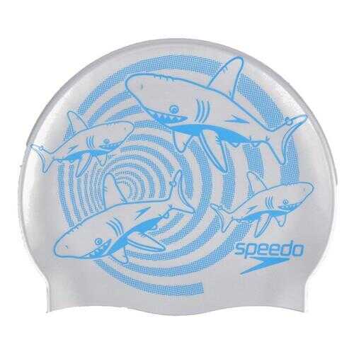 Шапочка для плавания Speedo Junior Slogan Cap C599 silver в Спортмастер