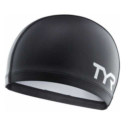 Шапочка для плавания TYR Silicone Comfort Swim Cap 001 black в Спортмастер
