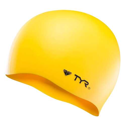 Шапочка для плавания TYR Wrinkle Free Silicone Cap 720 yellow в Спортмастер